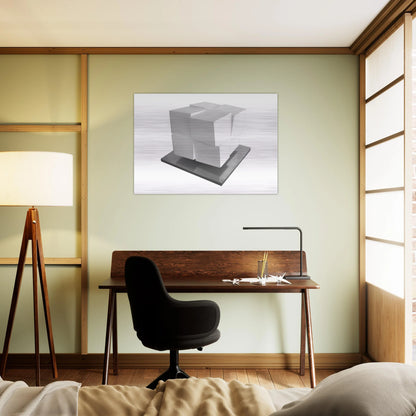 Split Cube - 1962 - Jeremy Moon Brushed Aluminum Print - 70x100 cm / 28x40 inches | Jeremy Moon Aluminum Print | Jeremy Moon Prints