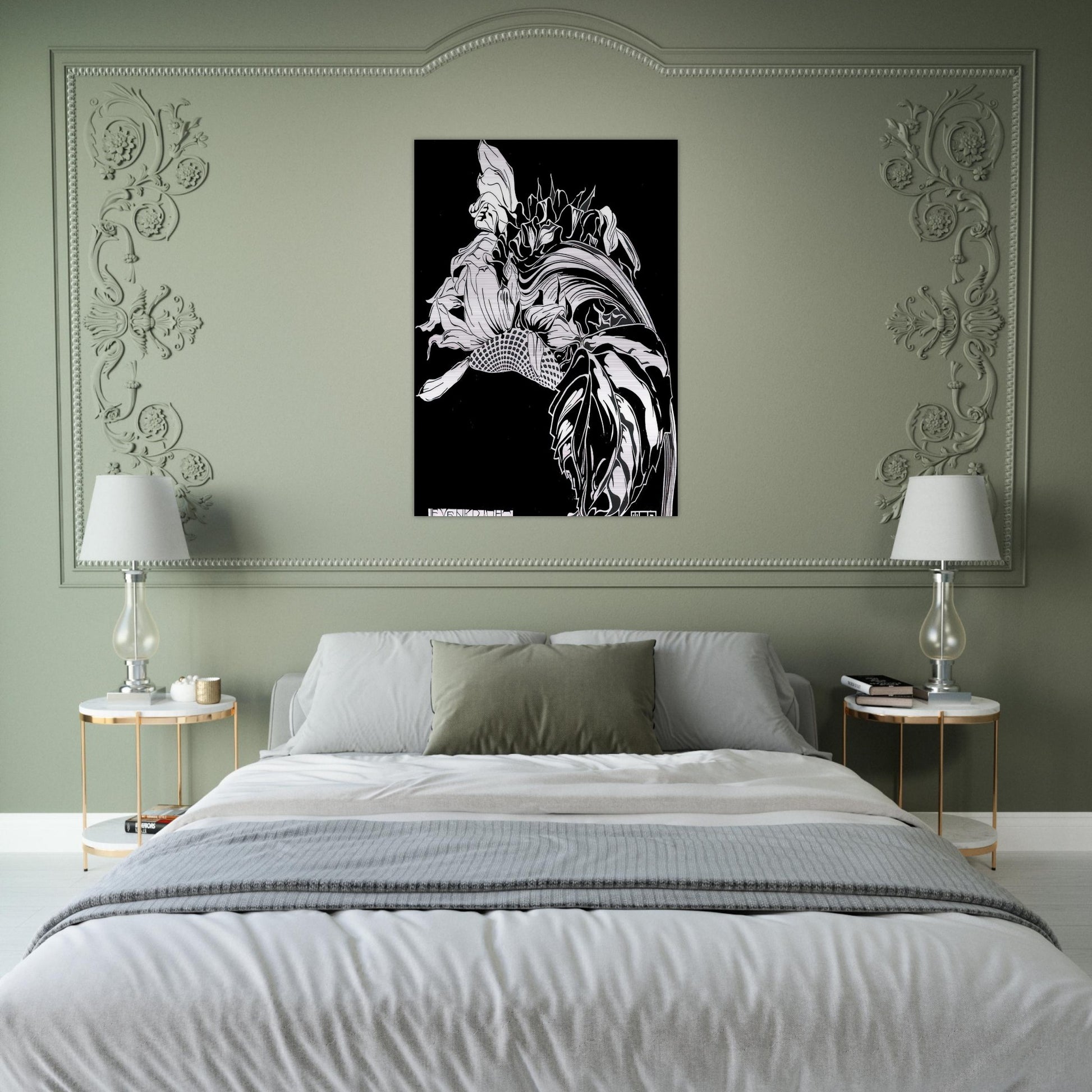 LIFE FORCE - MC Escher Brushed Aluminum Print - 70x100 cm / 28x40 inches | MC Escher Aluminum Print | MC Escher Prints