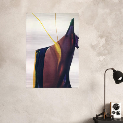 Phenomena Yellow Strike - 1963 - Paul Jenkins Brushed Aluminum Print - 70x100 cm / 28x40 inches | Paul Jenkins Aluminum Print | Paul Jenkins Prints