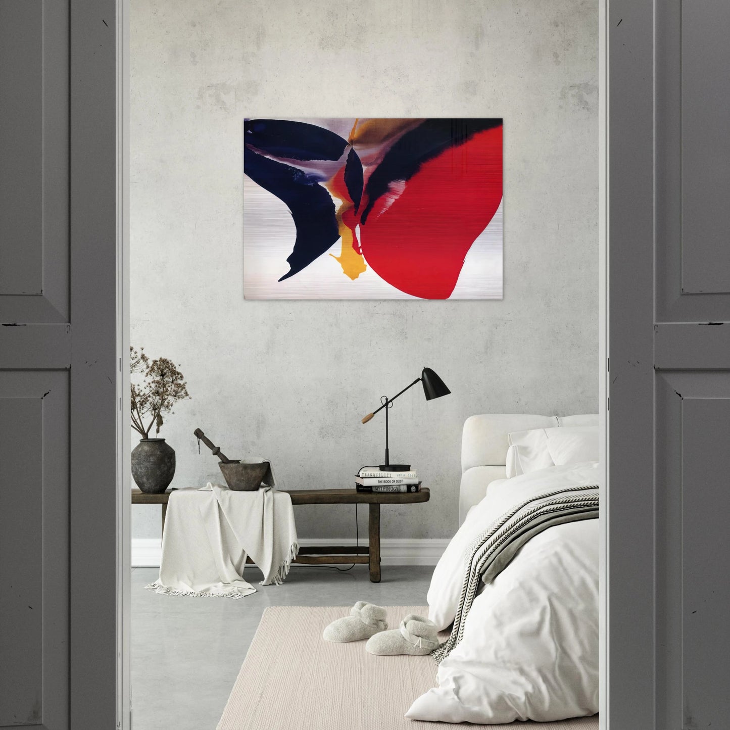 Untitled - Color Field Painting, Lyrical Abstraction - Paul Jenkins Brushed Aluminum Print - 70x100 cm / 28x40 inches | Paul Jenkins Aluminum Print | Paul Jenkins Prints