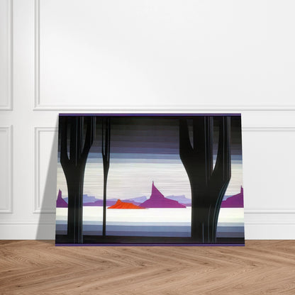 Saguaro - Eyvind Earle Brushed Aluminum Print - 70x100 cm / 28x40 inches | Eyvind Earle Aluminum Print | Eyvind Earle Prints