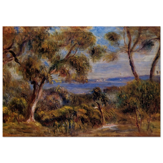 The Sea at Cagnes - Pierre-Auguste Renoir Brushed Aluminum Print - 70x100 cm / 28x40 inches | Pierre-Auguste Renoir Aluminum Print | Pierre-Auguste Renoir Prints