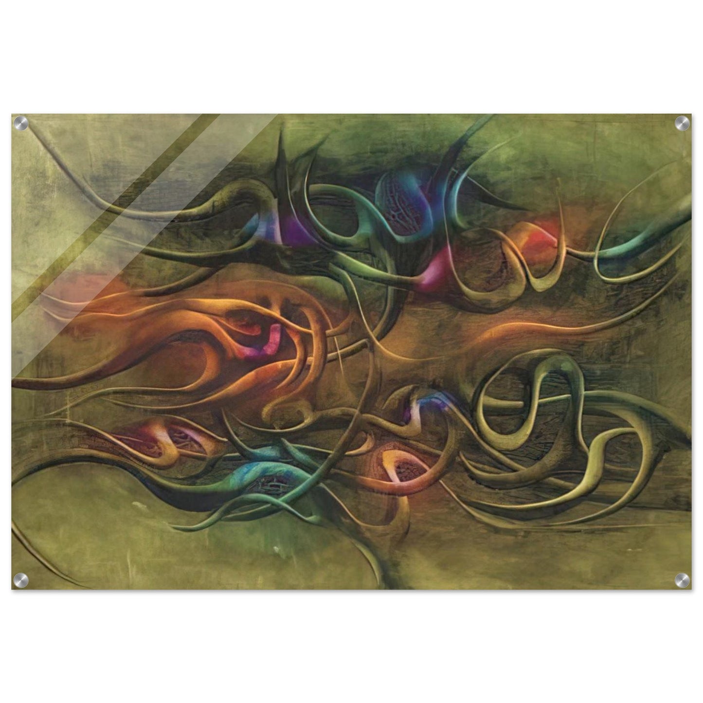 Peinture - Surrealism - Simon Hantai Acrylic Print - 70x100 cm / 28x40″ inches | Simon Hantai Wall Art | Simon Hantai Prints