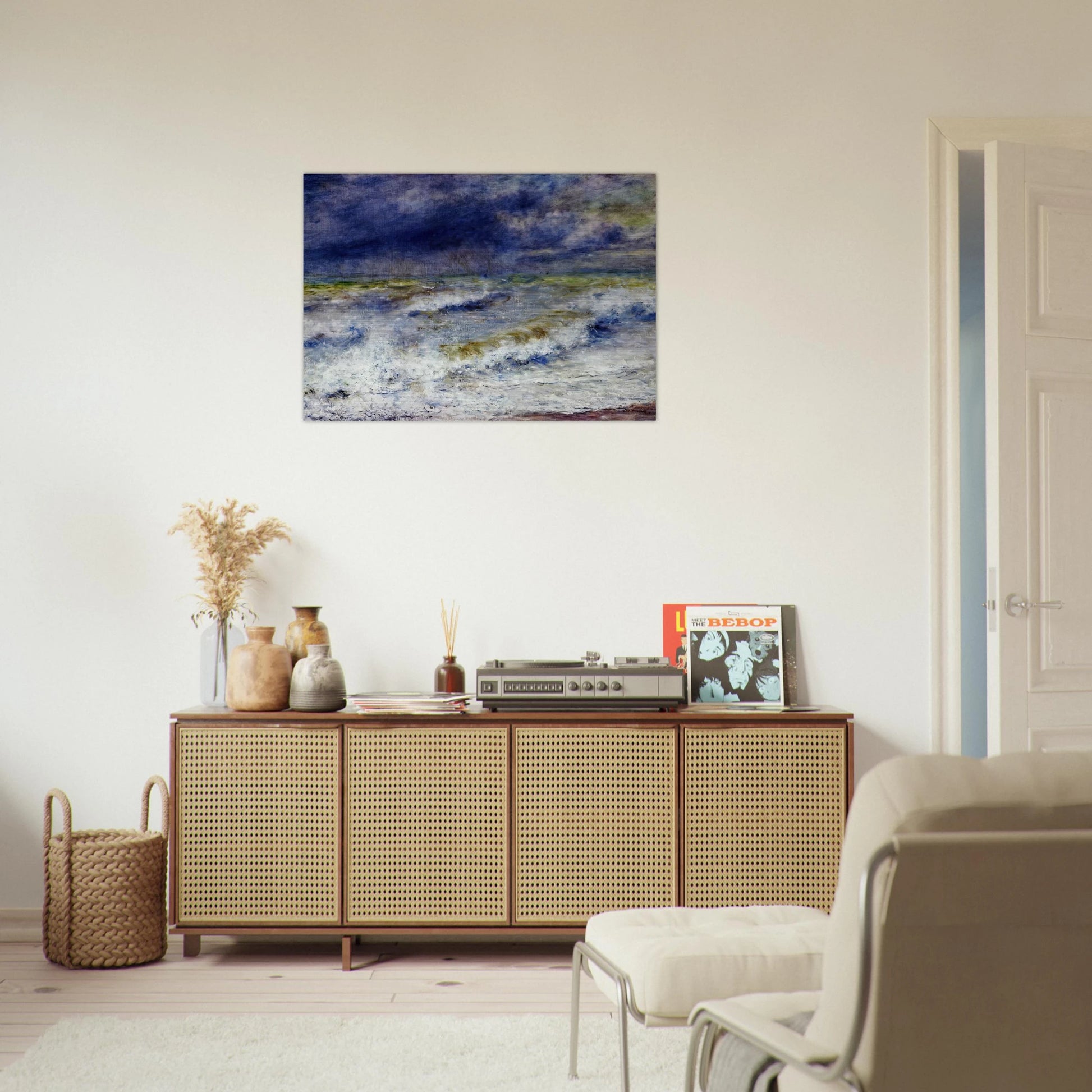 Seascape - Pierre-Auguste Renoir Brushed Aluminum Print - 70x100 cm / 28x40 inches | Pierre-Auguste Renoir Aluminum Print | Pierre-Auguste Renoir Prints