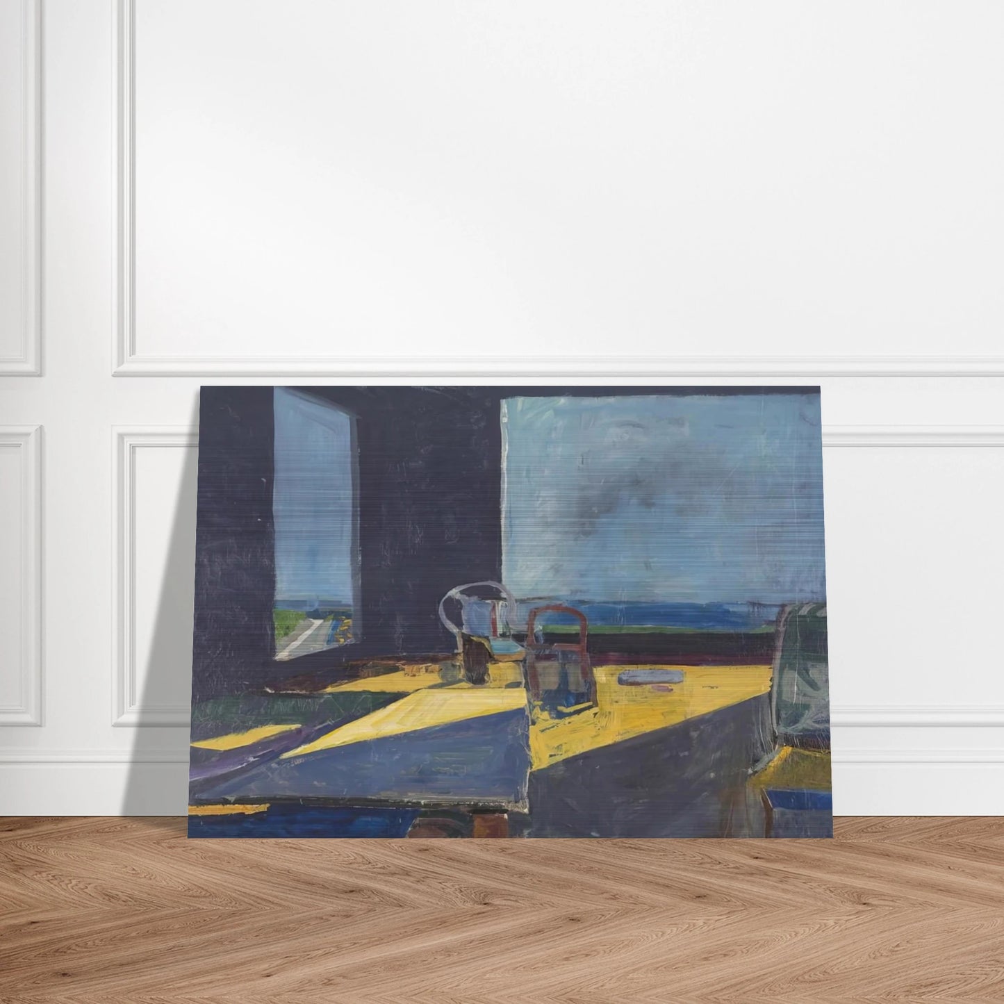 Interior with View of the Ocean - Richard Diebenkorn Brushed Aluminum Print - 70x100 cm / 28x40 inches | Richard Diebenkorn Aluminum Print | Richard Diebenkorn Prints