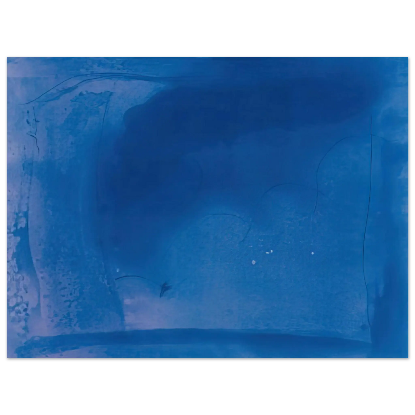 Helen Frankenthaler - Corot s Mark - 1987 Wall art - 20x25 cm / 8x10 Inches - Premium Wooden Framed Poster With Fine Art Paper - White frame