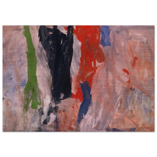 LAST PIECE 1958 - Philip Guston Brushed Aluminum Print - 70x100 cm / 28x40 inches | Philip Guston Aluminum Print | Philip Guston Prints