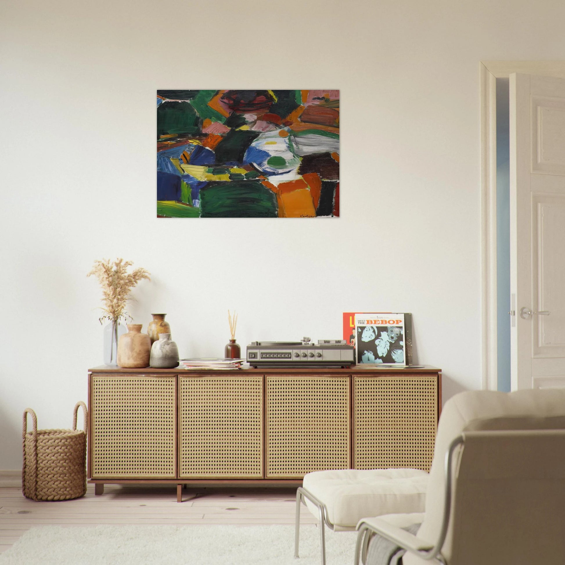 ORCHARD STREET 2 1957 - Grace Hartigan Brushed Aluminum Print - 70x100 cm / 28x40 inches | Grace Hartigan Aluminum Print | Grace Hartigan Prints