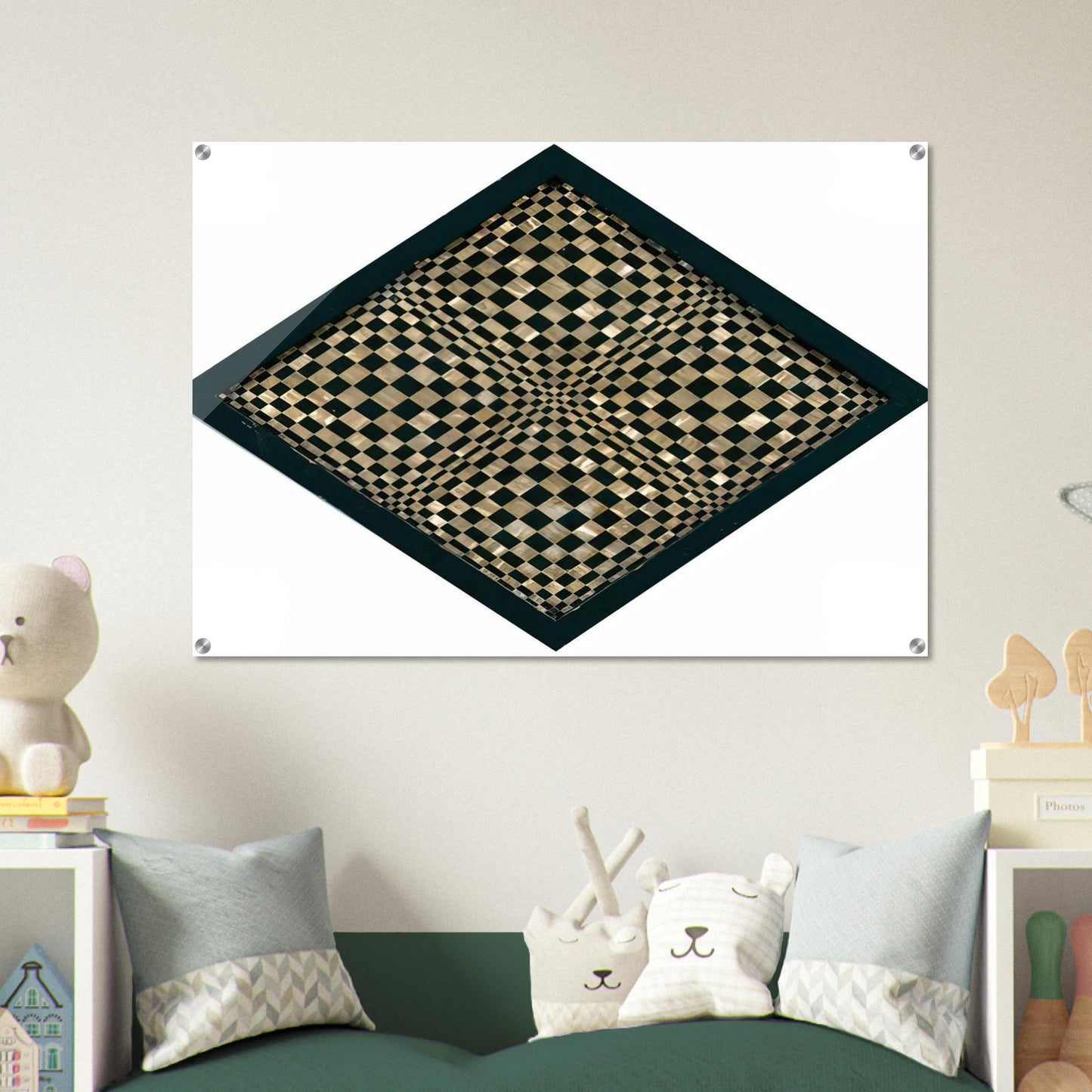 Oggetto ottico dynamico - Op Art - Dadamaino Acrylic Print - 70x100 cm / 28x40″ inches