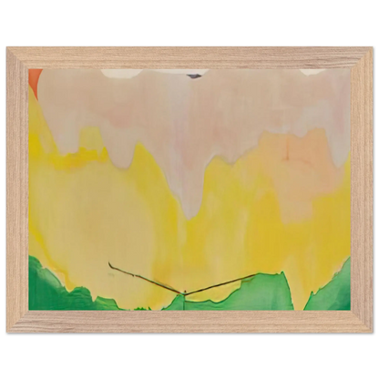 Helen Frankenthaler - Boulevard - 1973 Wall art - 50x70 cm / 20x28 Inches - Premium Wooden Framed Poster With Fine Art Paper - Black frame