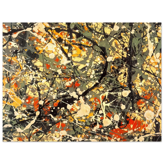 Jackson Pollock - NUMBER 8 DETAIL  75x100 cm / 30x40inches Fine Art Poster