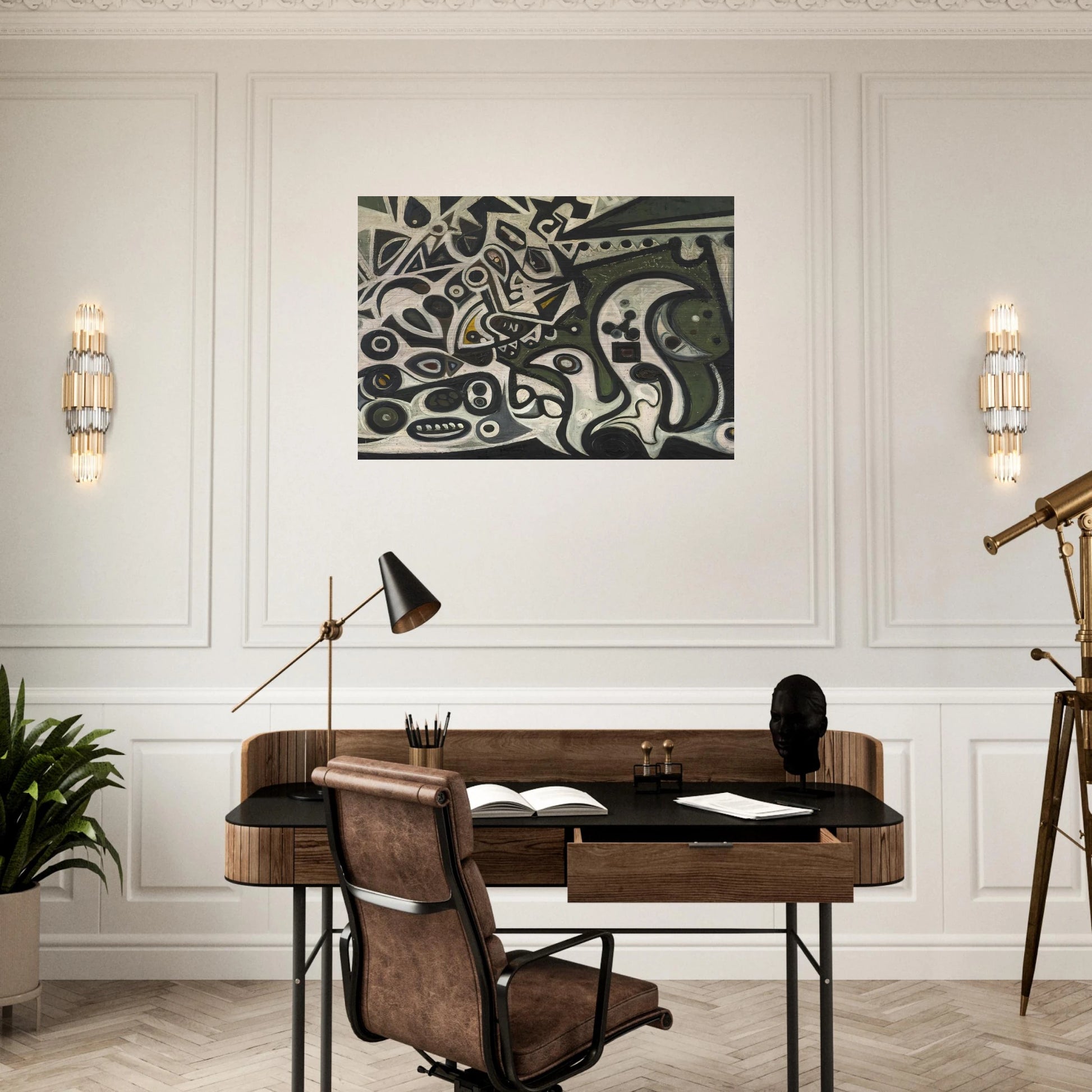 River Metamorphosis - Richard Pousette-Dart Brushed Aluminum Print - 70x100 cm / 28x40 inches | Richard Pousette-Dart Aluminum Print | Richard Pousette-Dart Prints