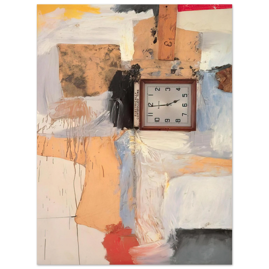 Robert Rauschenberg - THIRD TIME PAINTING 1961  75x100 cm / 30x40inches Fine Art Poster