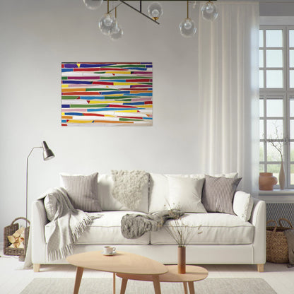 Composite - Color Field Painting - Piero Dorazio Brushed Aluminum Print - 70x100 cm / 28x40 inches | Piero Dorazio Aluminum Print | Piero Dorazio Prints
