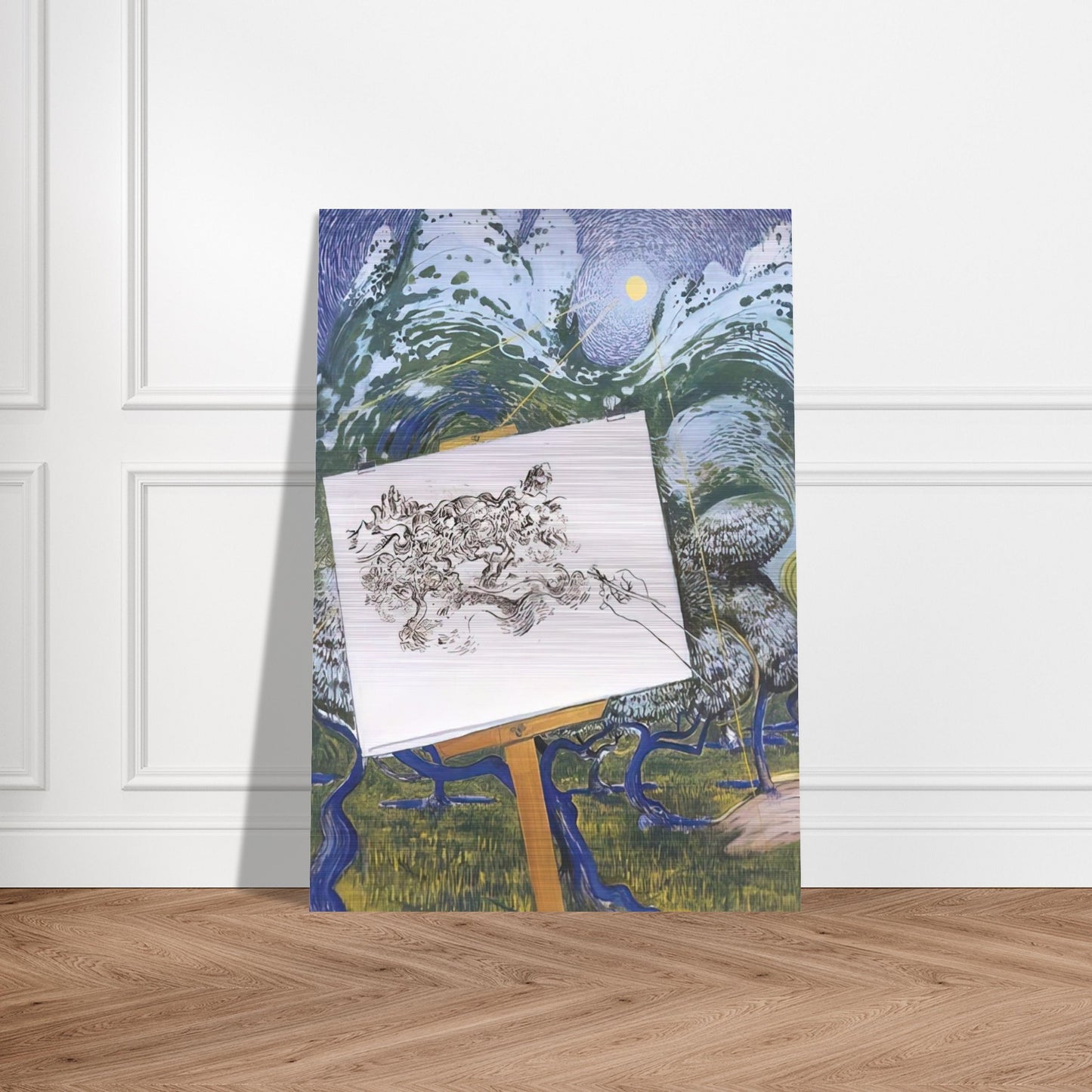 St-Remy de Provence - 1983 - Brett Whiteley Brushed Aluminum Print - 70x100 cm / 28x40 inches | Brett Whiteley Aluminum Print | Brett Whiteley Prints
