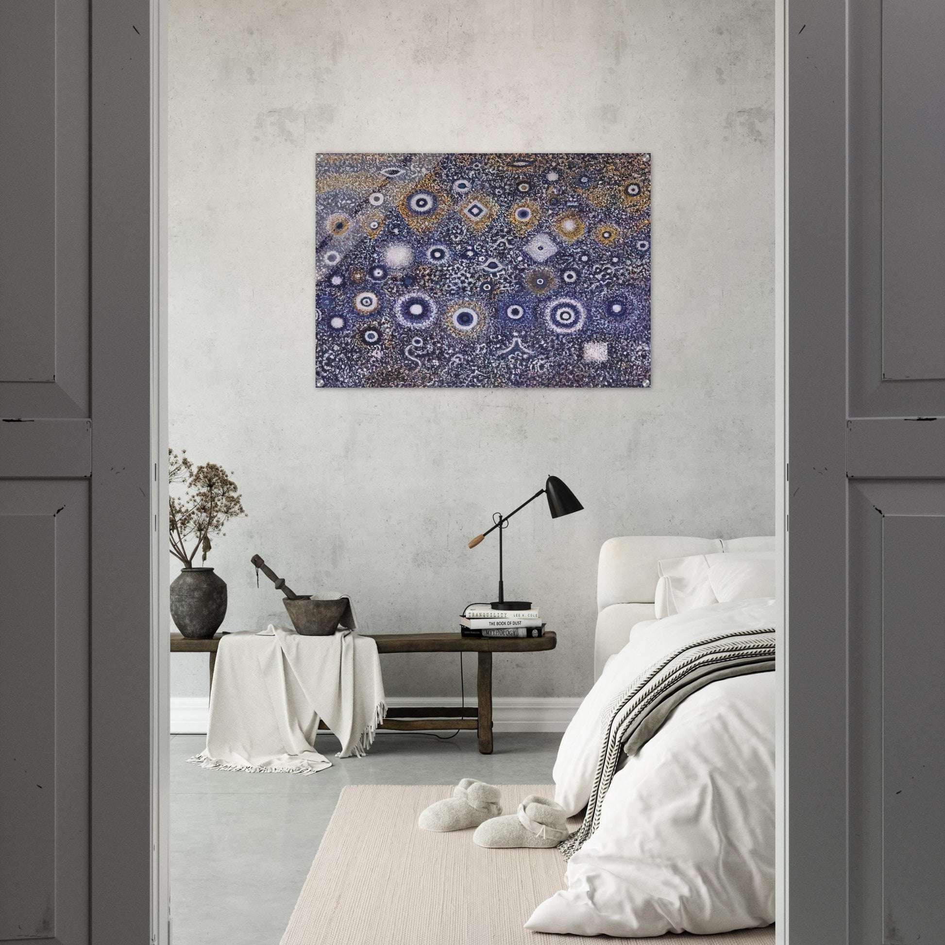 Night Landscape - 1971 - Richard Pousette-Dart Acrylic Print - 70x100 cm / 28x40″ inches | Richard Pousette-Dart Wall Art | Richard Pousette-Dart Prints