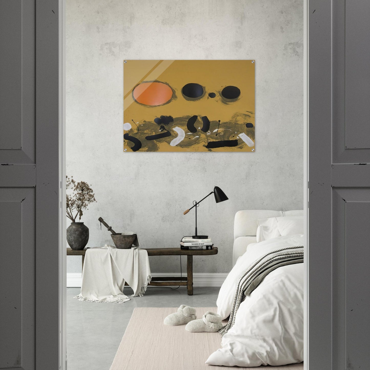 Orange Oval - 1972 - Adolph Gottlieb Acrylic Print - 70x100 cm / 28x40″ inches