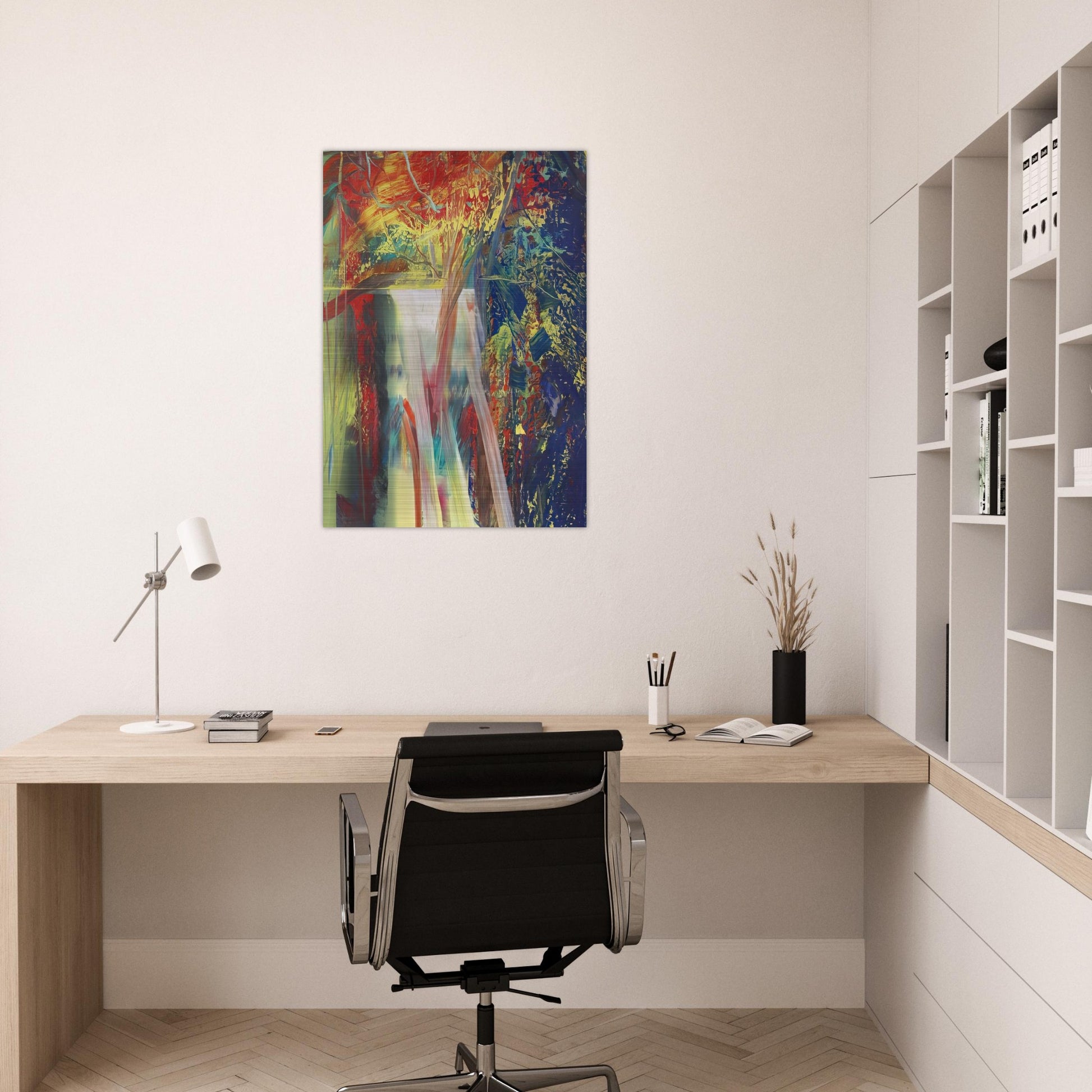 ABSTRACT PAINTING 610 1 - Gerhard Richter Brushed Aluminum Print - 70x100 cm / 28x40 inches | Gerhard Richter Aluminum Print | Gerhard Richter Prints
