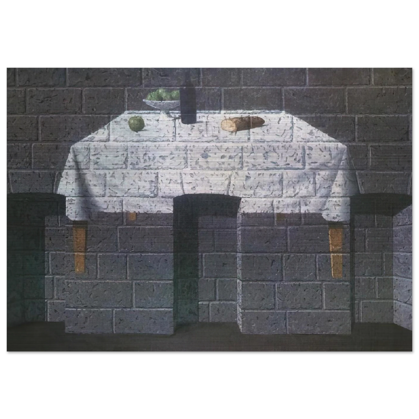 THE ENDEARING TRUTH 1966 - Rene Magritte Brushed Aluminum Print - 70x100 cm / 28x40 inches | Rene Magritte Aluminum Print | Rene Magritte Prints