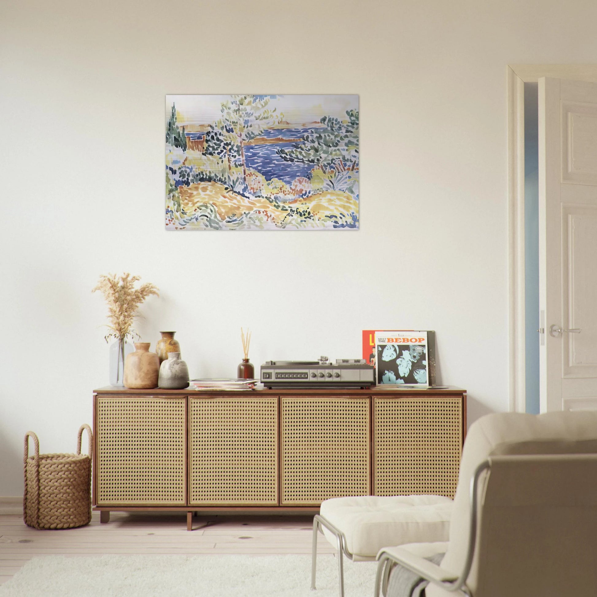 Lavender - Henri-Edmond Cross Brushed Aluminum Print - 70x100 cm / 28x40 inches | Henri-Edmond Cross Aluminum Print | Henri-Edmond Cross Prints