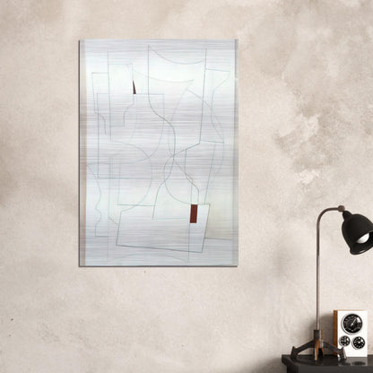 July 27-53 ivory - 1953 - Ben Nicholson Brushed Aluminum Print - 70x100 cm / 28x40 inches | Ben Nicholson Aluminum Print | Ben Nicholson Prints