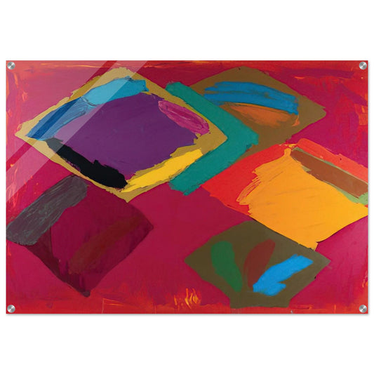 Tiger Walk 3.4.81 - 1981 - John Hoyland Acrylic Print - 70x100 cm / 28x40″ inches