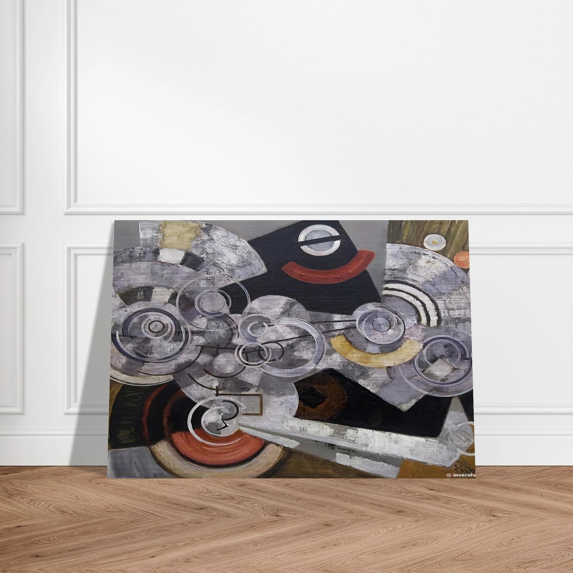 Fanny Machine - The machinery - Frantisek Kupka Brushed Aluminum Print - 70x100 cm / 28x40 inches | Frantisek Kupka Aluminum Print | Frantisek Kupka Prints