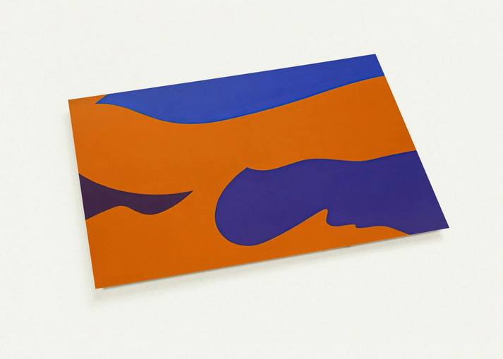 Passage ‚rosion vermillion By Fernand Leduc Pack of 10 Post Cards | Fernand Leduc Post Cards | A6 (10.5 x 14.8 cm) - 4.1 x 5.8 inches