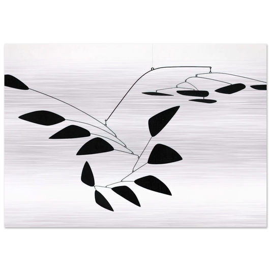 THE Y 1960 - Alexander Calder Brushed Aluminum Print - 70x100 cm / 28x40 inches | Alexander Calder Aluminum Print | Alexander Calder Prints