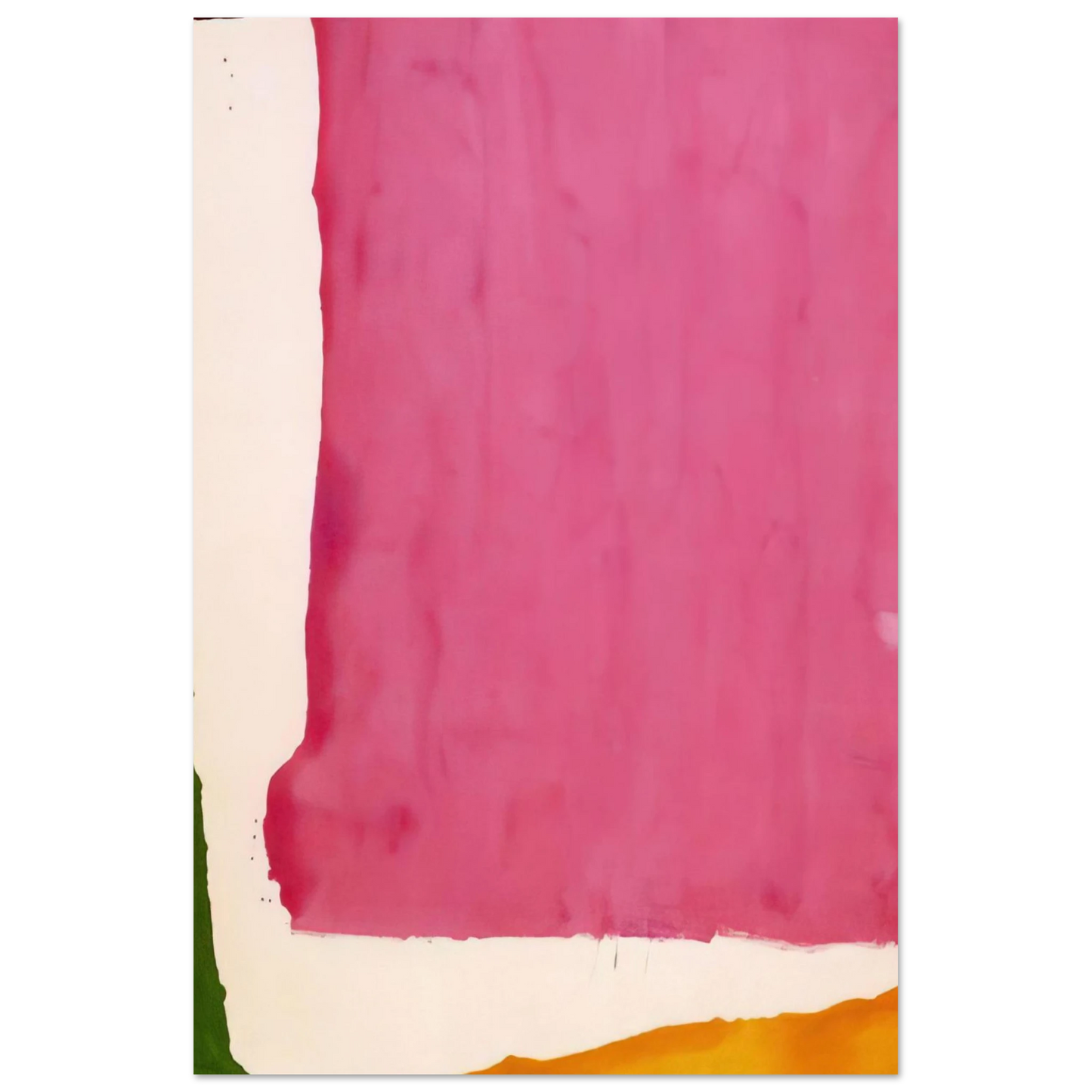 Helen Frankenthaler - Mauve District - 1966 Wall art - 30x40 cm / 12x16 inches - Premium Wooden Framed Poster With Fine Art Paper-canvas - White frame