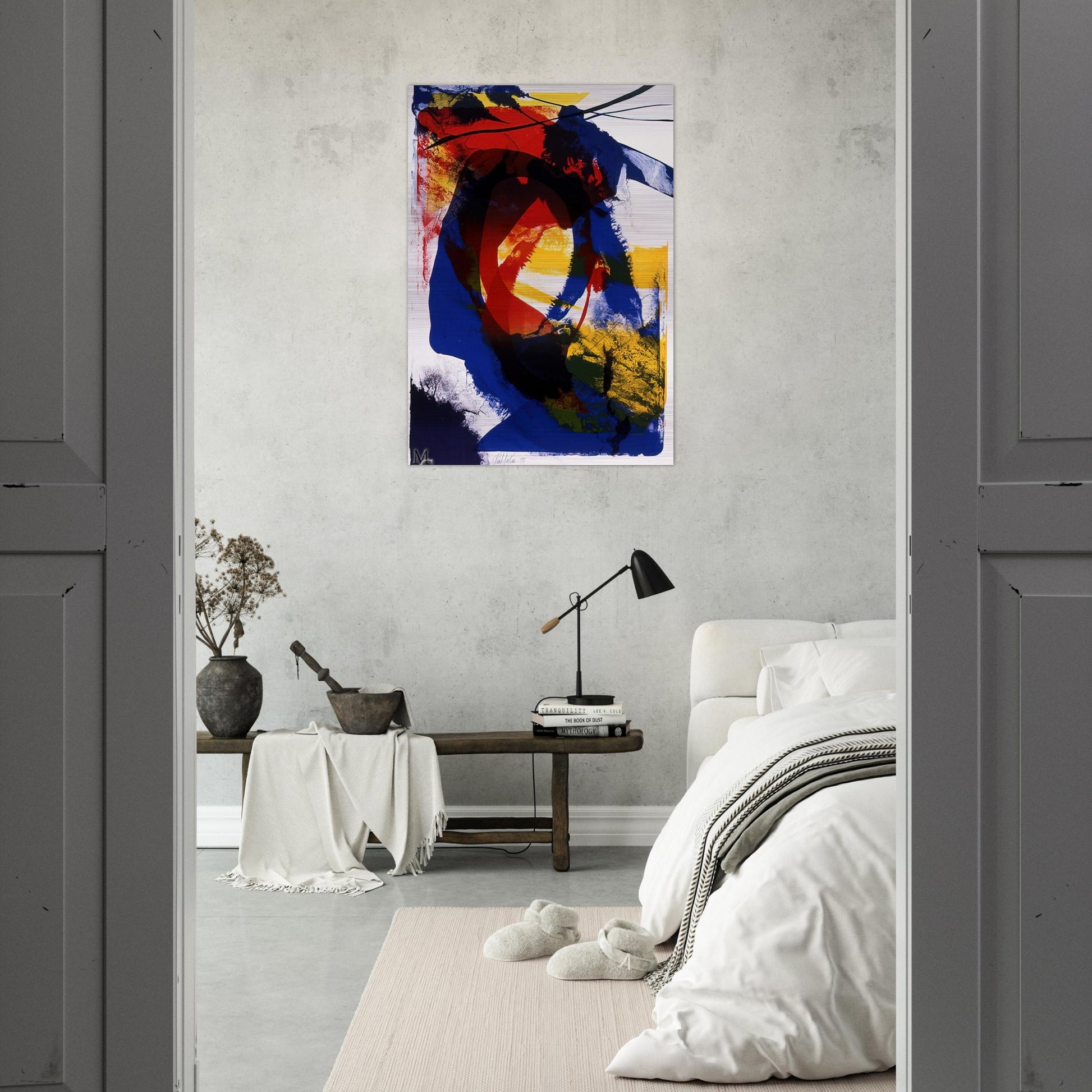 Distance Finding Mozart - Paul Jenkins Brushed Aluminum Print - 70x100 cm / 28x40 inches | Paul Jenkins Aluminum Print | Paul Jenkins Prints