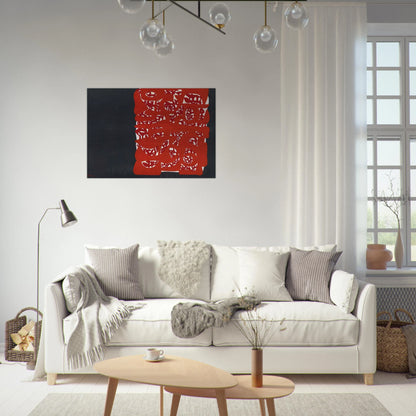 Rettangolo rosso - 1960 - Carla Accardi Brushed Aluminum Print - 70x100 cm / 28x40 inches | Carla Accardi Aluminum Print | Carla Accardi Prints