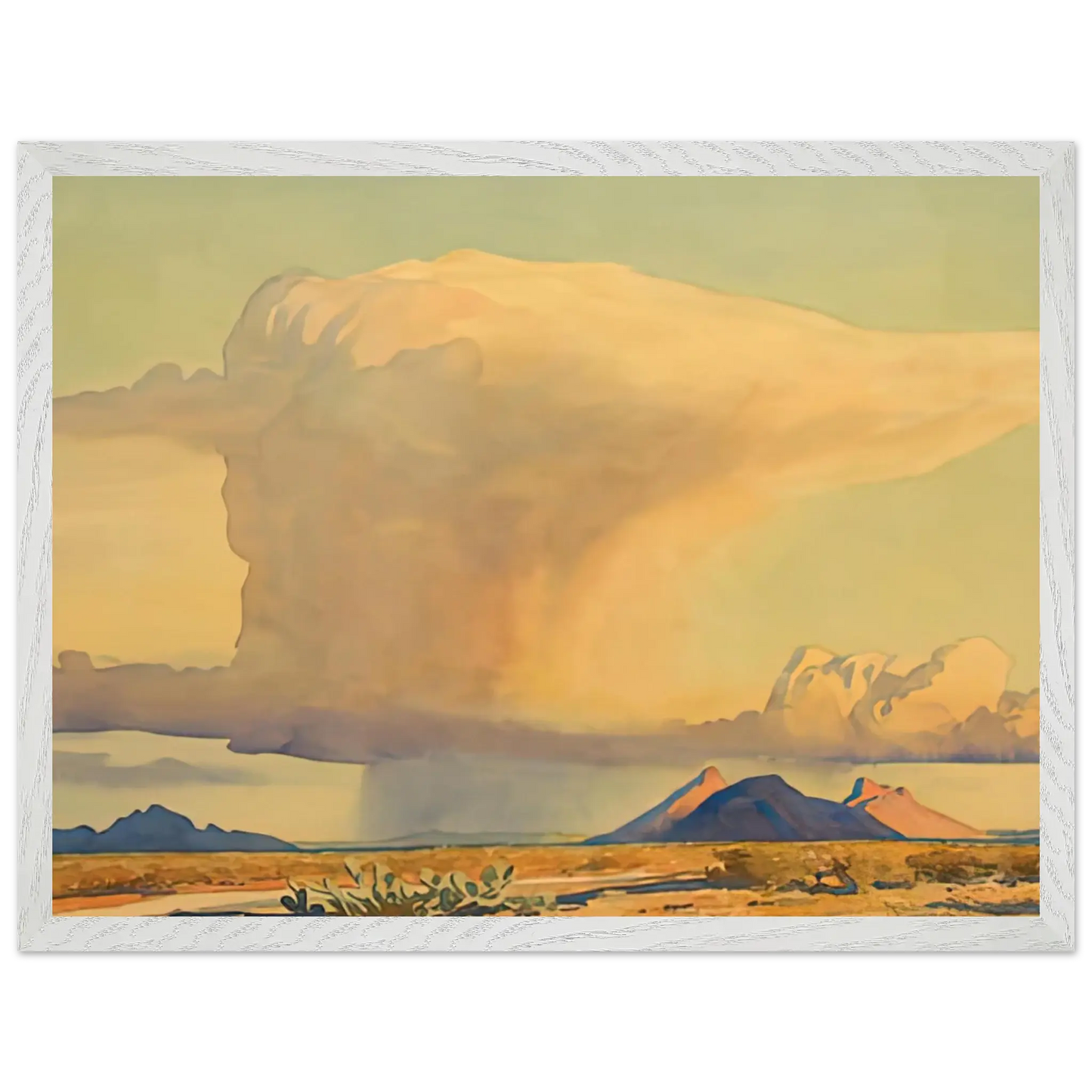 Maynard Dixon - DROUGHT AND DOWNPOUR 1944 Wall art - 15x20 cm / 6x8 Inches - Fine Art Poster - -