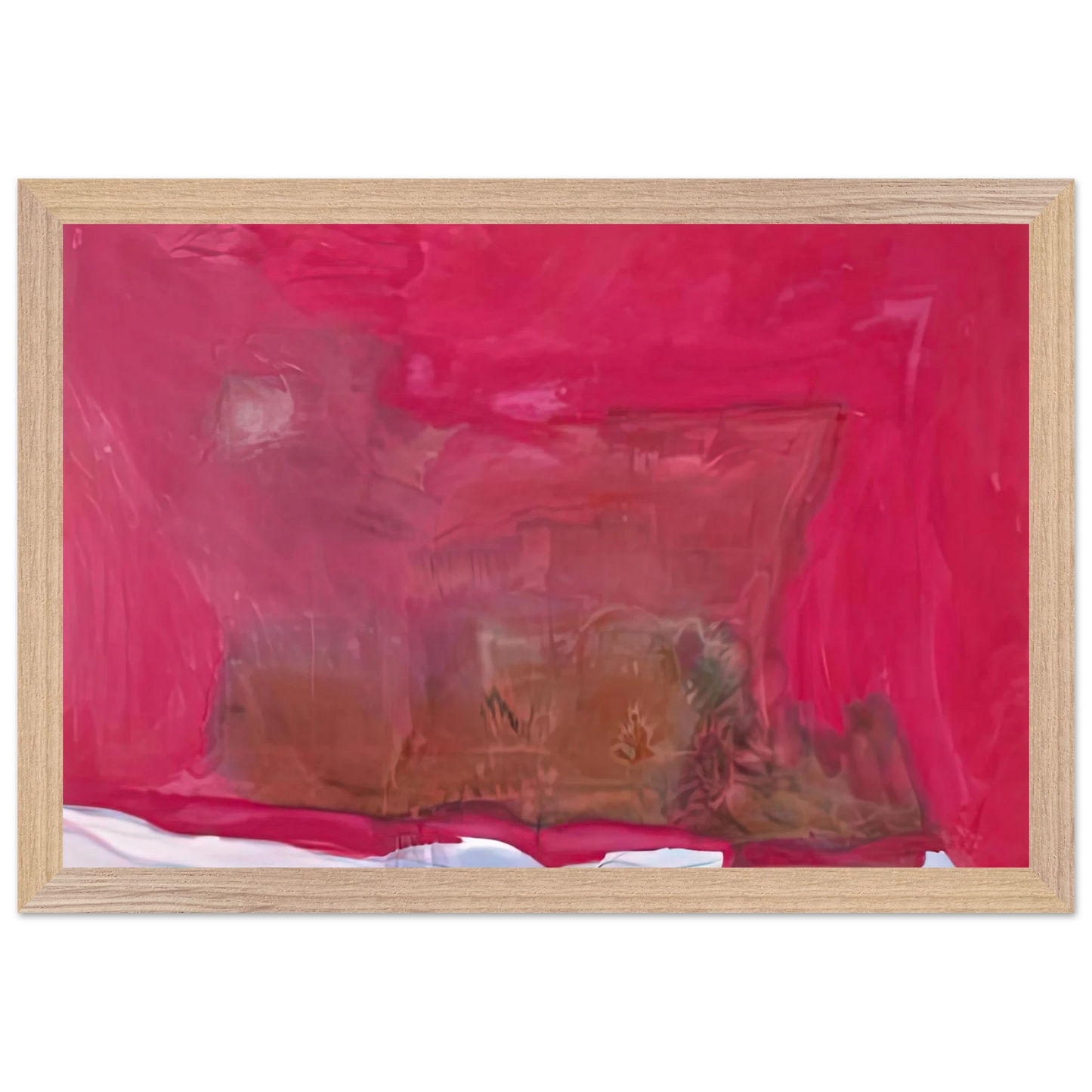Helen Frankenthaler - Renaissance, 1971- Wall Art - 60x80 cm / 24x32 inches - Premium Wooden Framed Poster With Fine Art Paper-canvas - White frame