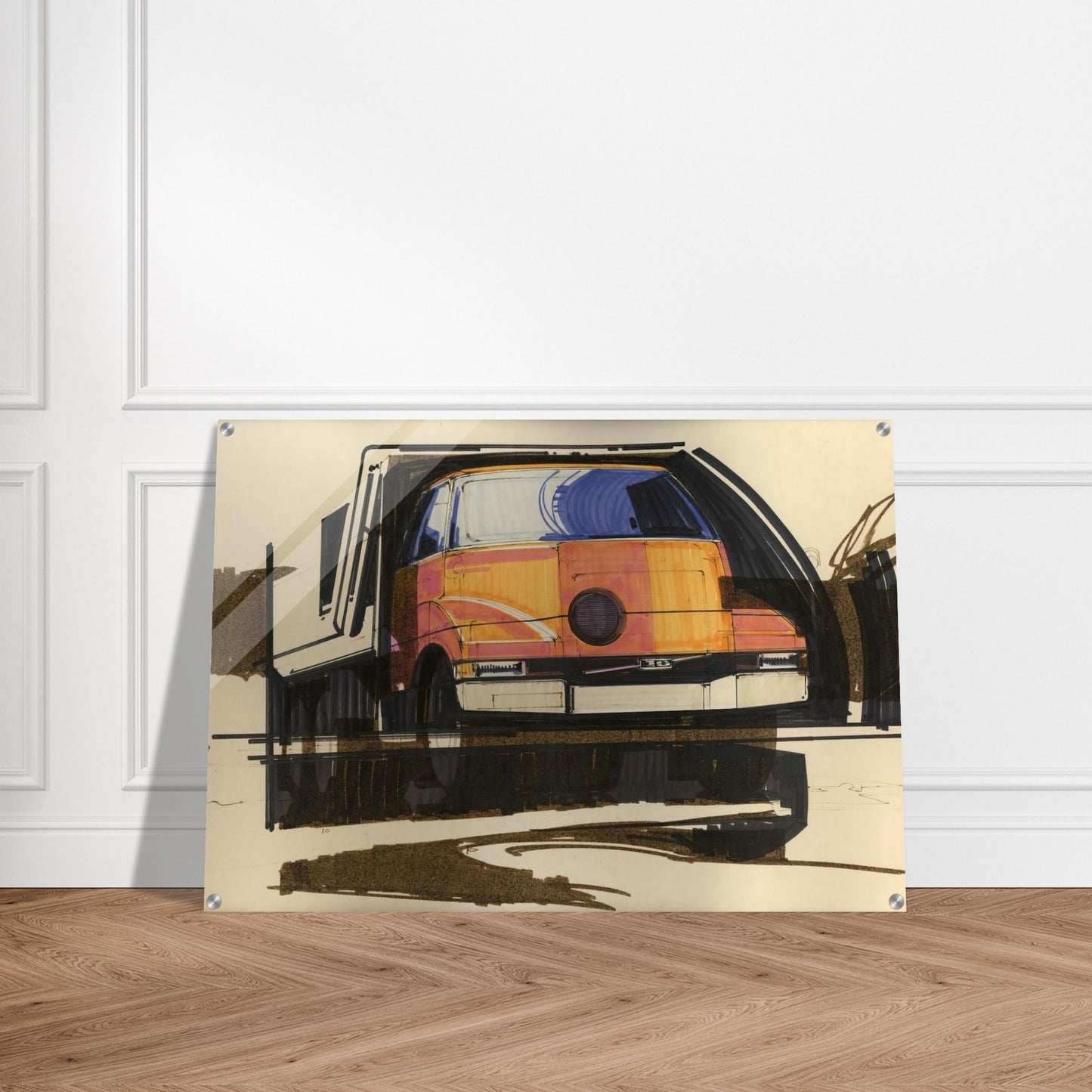 Syd Mead - Syd Mead Acrylic Print - 70x100 cm / 28x40″ inches | Syd Mead Wall Art | Syd Mead Prints
