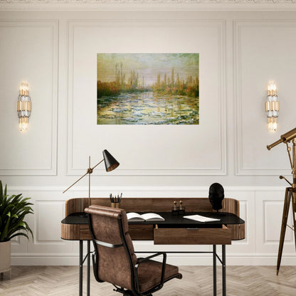 The Ice Floes - claude monet Brushed Aluminum Print - 70x100 cm / 28x40 inches | claude monet Aluminum Print | claude monet Prints