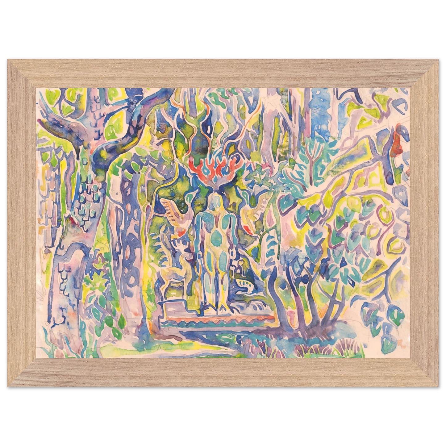 Walter Inglis Anderson - Walter Anderson Wall art - A3 (29.7 x 42  cm) - Premium Wooden Framed Poster With Fine Art Paper-canvas - Black frame