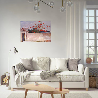 A WALL NASSAU - Winslow Homer Brushed Aluminum Print - 70x100 cm / 28x40 inches | Winslow Homer Aluminum Print | Winslow Homer Prints