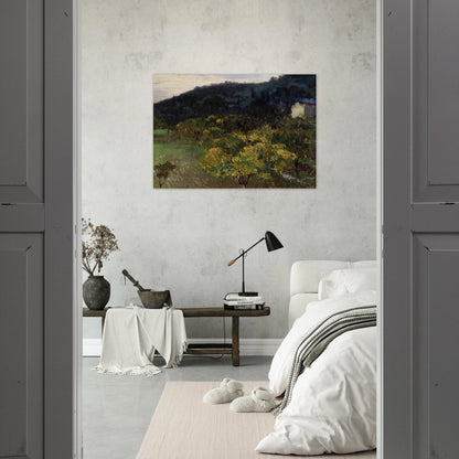 Landscape near Grasse - John Singer Sargent Brushed Aluminum Print - 70x100 cm / 28x40 inches | John Singer Sargent Aluminum Print | John Singer Sargent Prints