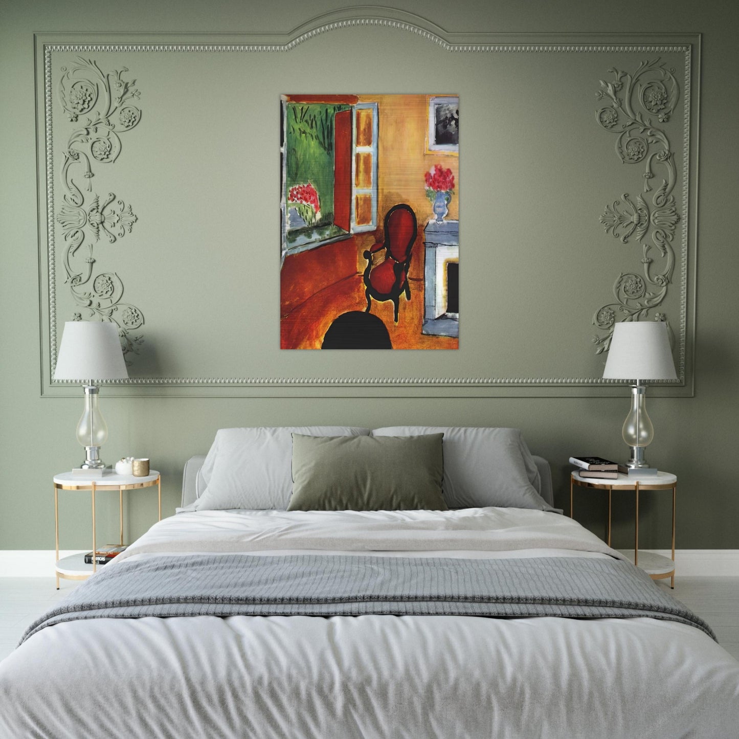 INTERIOR 1940 - Henri Matisse Brushed Aluminum Print - 70x100 cm / 28x40 inches | Henri Matisse Aluminum Print | Henri Matisse Prints