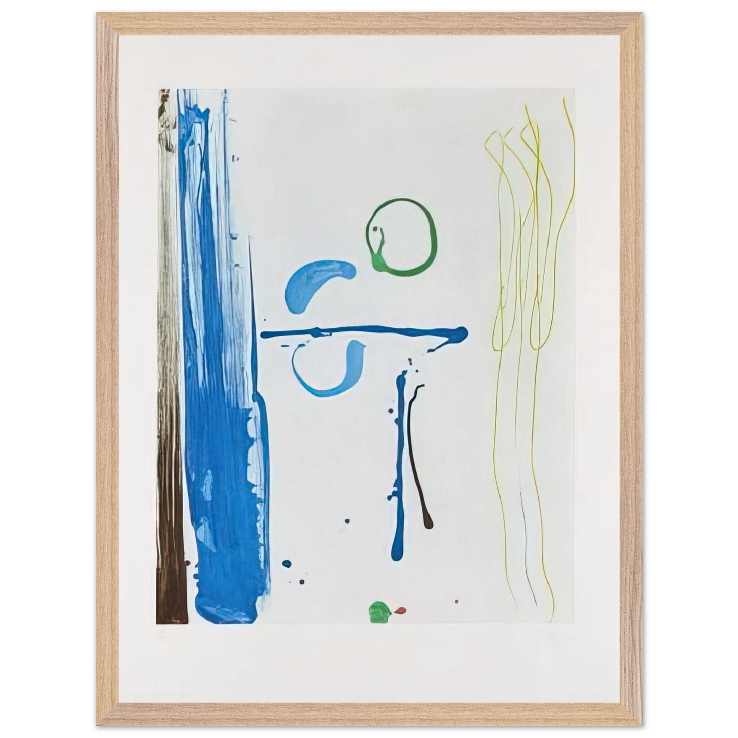 Helen Frankenthaler - Sunshine After Rain - 1987 Wall art - 50x70 cm / 20x28 inches - Premium Wooden Framed Poster With Fine Art Paper-canvas - Wood frame