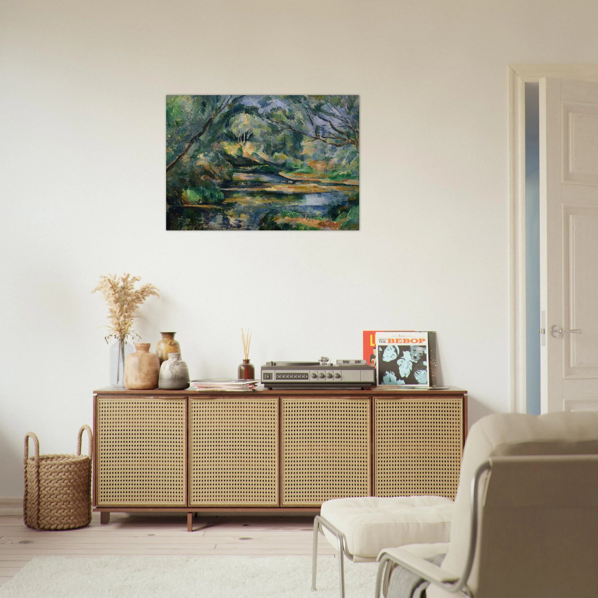 The Brook - Paul Cézanne Brushed Aluminum Print - 70x100 cm / 28x40 inches | Paul Cézanne Aluminum Print | Paul Cézanne Prints