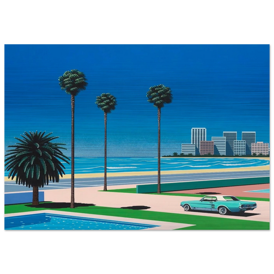 Sunshine Reggae - Hiroshi Nagai Brushed Aluminum Print - 70x100 cm / 28x40 inches | Hiroshi Nagai Aluminum Print | Hiroshi Nagai Prints