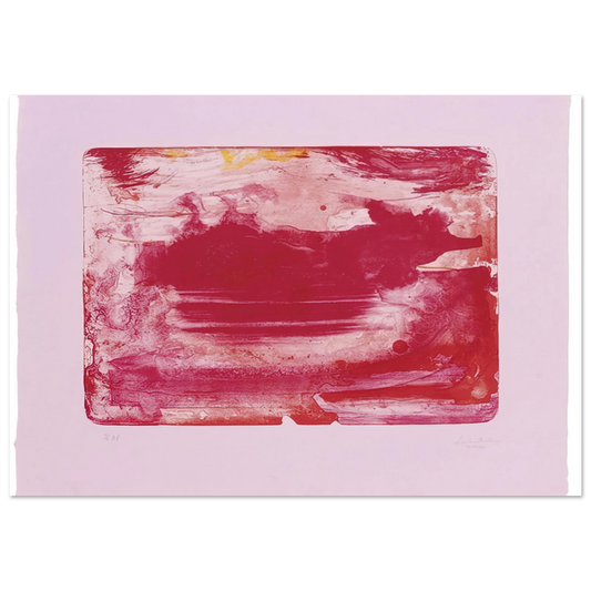 Helen Frankenthaler - The Red Sea - 1982 Wall art - 13x18 cm / 5x7 inches - Fine Art Poster-canvas - -