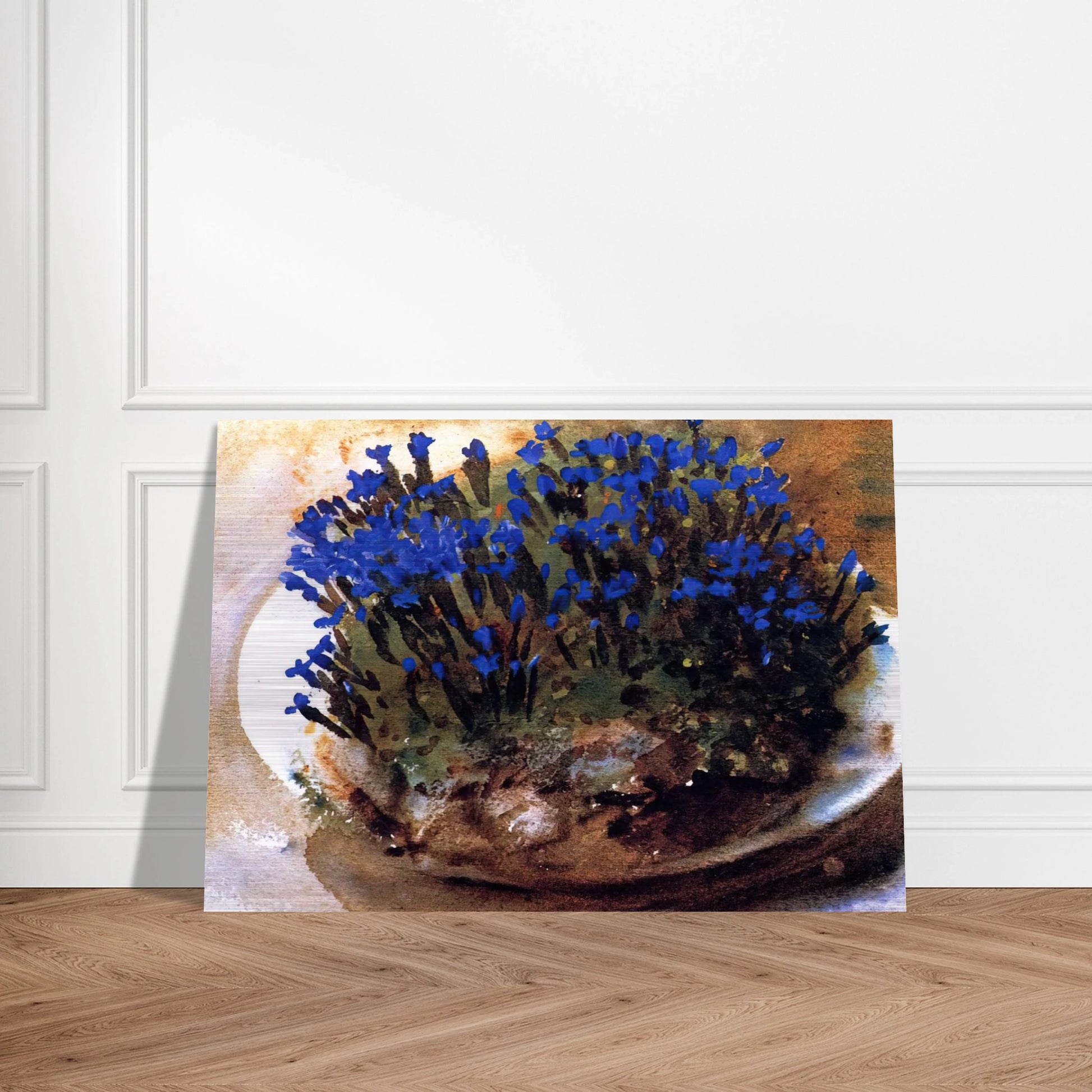 Blue Gentians - John Singer Sargent Brushed Aluminum Print - 70x100 cm / 28x40 inches | John Singer Sargent Aluminum Print | John Singer Sargent Prints