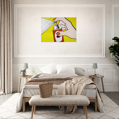 SPRAY 1962 - Roy Lichtenstein Acrylic Print - 70x100 cm / 28x40″ inches | Roy Lichtenstein Wall Art | Roy Lichtenstein Prints