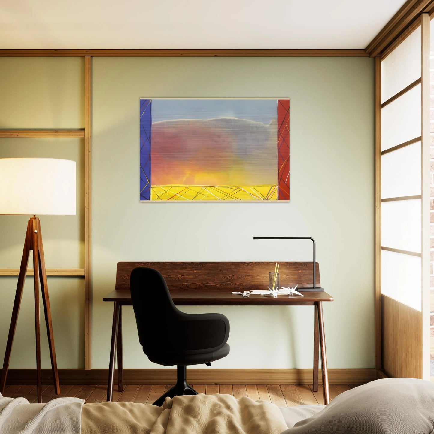 Winds Of Samoa - 1988 - Ronnie Landfield Brushed Aluminum Print - 70x100 cm / 28x40 inches | Ronnie Landfield Aluminum Print | Ronnie Landfield Prints