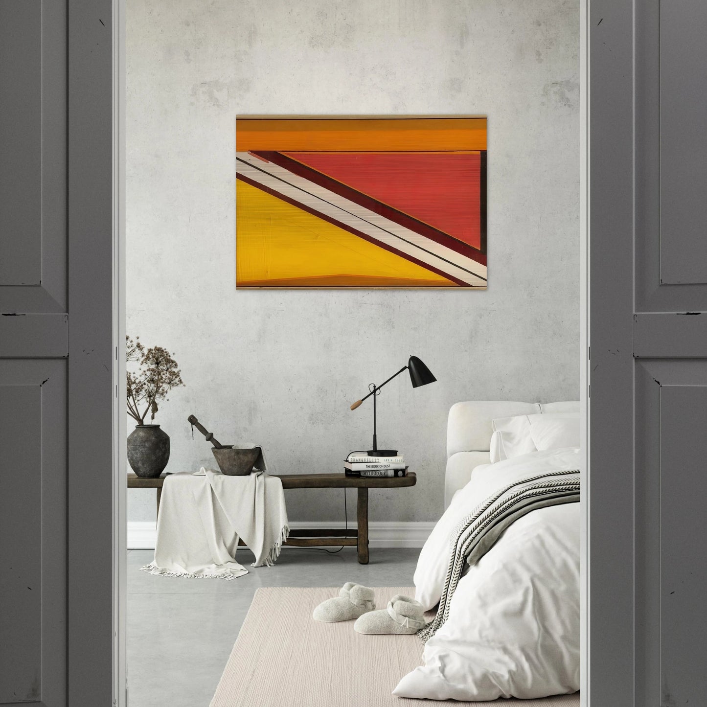 Diagonal 4 - 1963 - Larry Zox Brushed Aluminum Print - 70x100 cm / 28x40 inches | Larry Zox Aluminum Print | Larry Zox Prints
