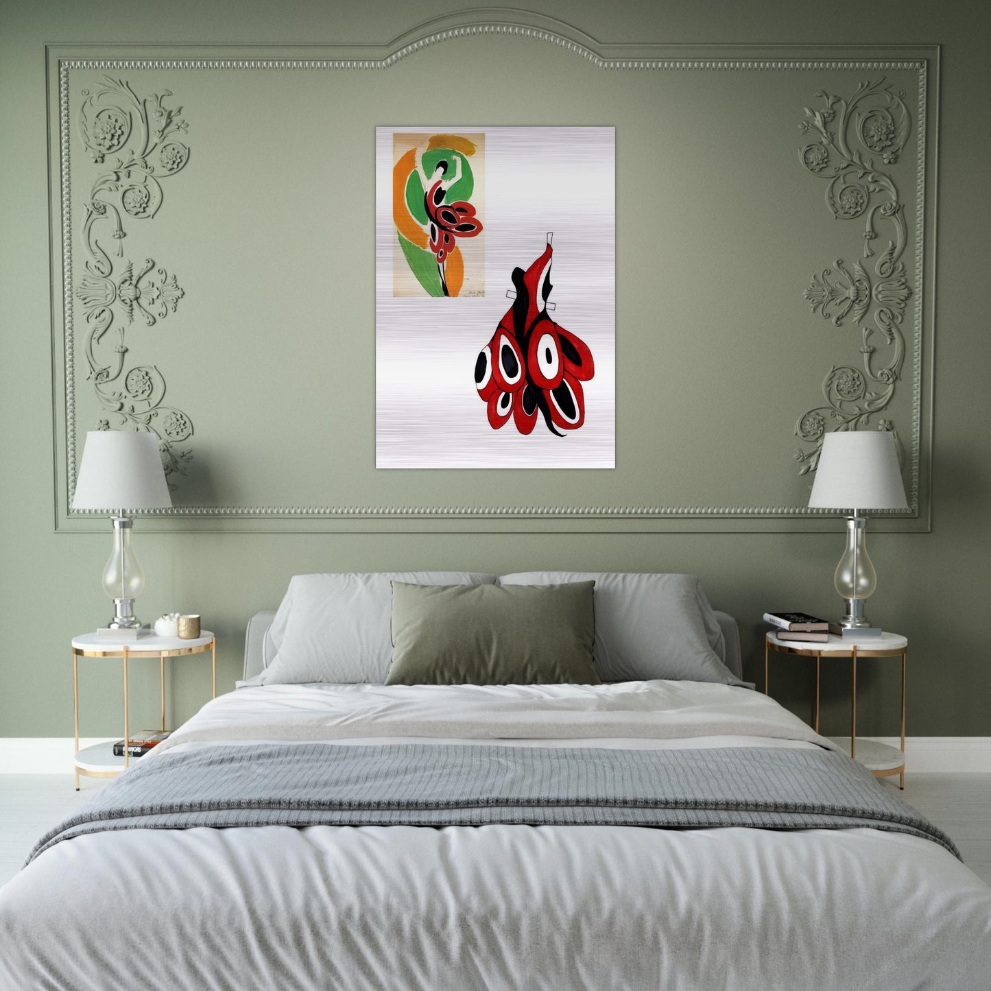 FASHION ILLUSTRATION 6 - Sonia Delaunay Brushed Aluminum Print - 70x100 cm / 28x40 inches | Sonia Delaunay Aluminum Print | Sonia Delaunay Prints