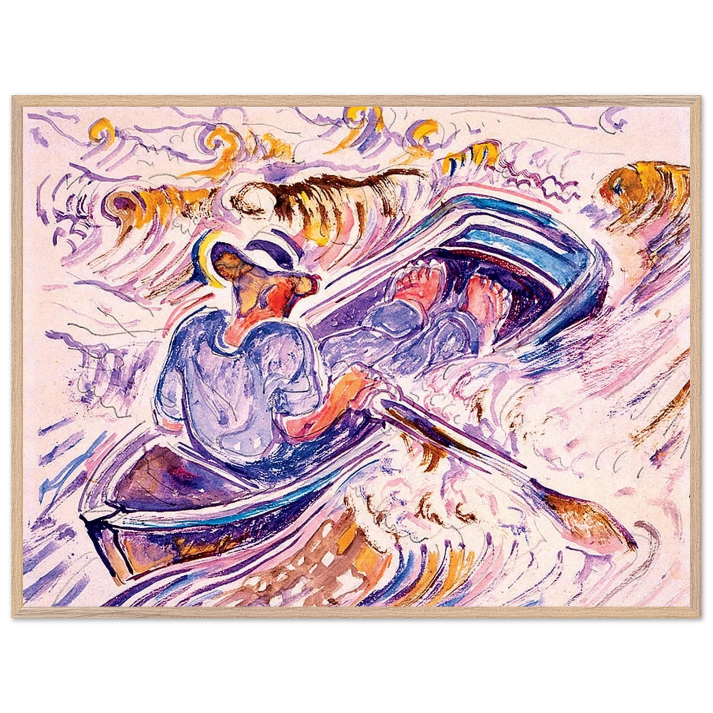 Walter Inglis Anderson - Walter Anderson Wall art - 70x100 cm / 28x40 inches - Premium Wooden Framed Poster With Fine Art Paper-canvas - Wood frame